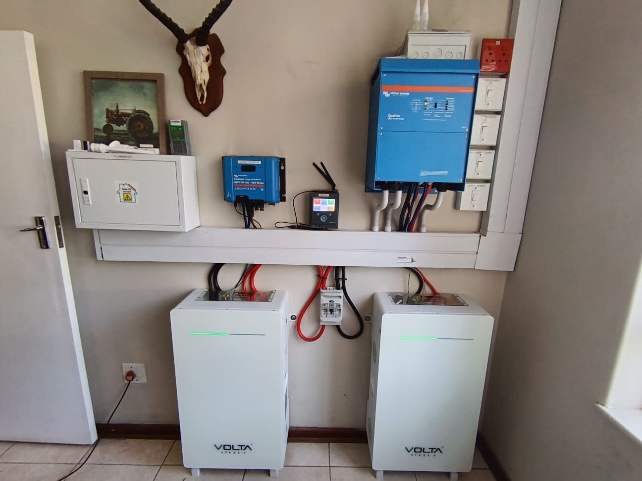 Residential inverter and battery backup-power system